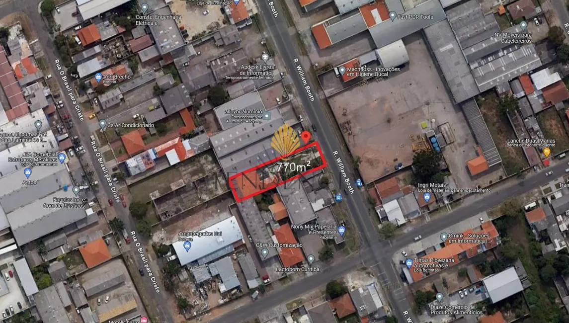 Foto 1 de Terreno / Lote à venda, 770m2 em Boqueirão, Curitiba - PR