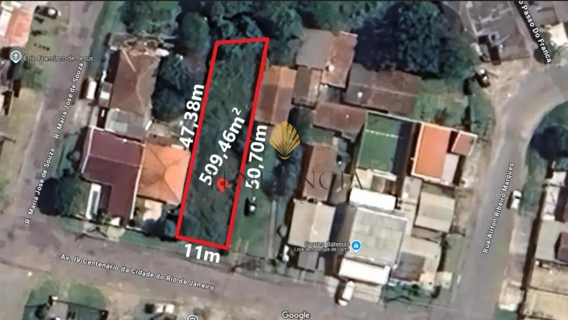 Foto 1 de Terreno / Lote à venda, 509m2 em Curitiba - PR