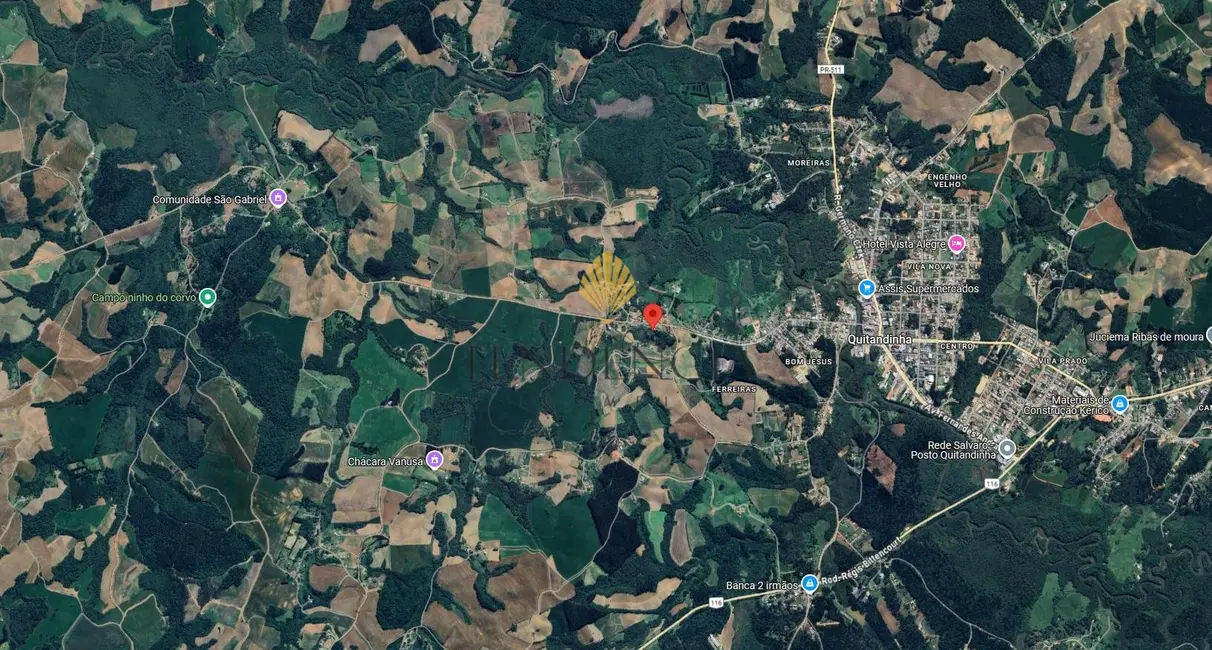 Foto 1 de Terreno / Lote à venda, 800m2 em Quitandinha - PR