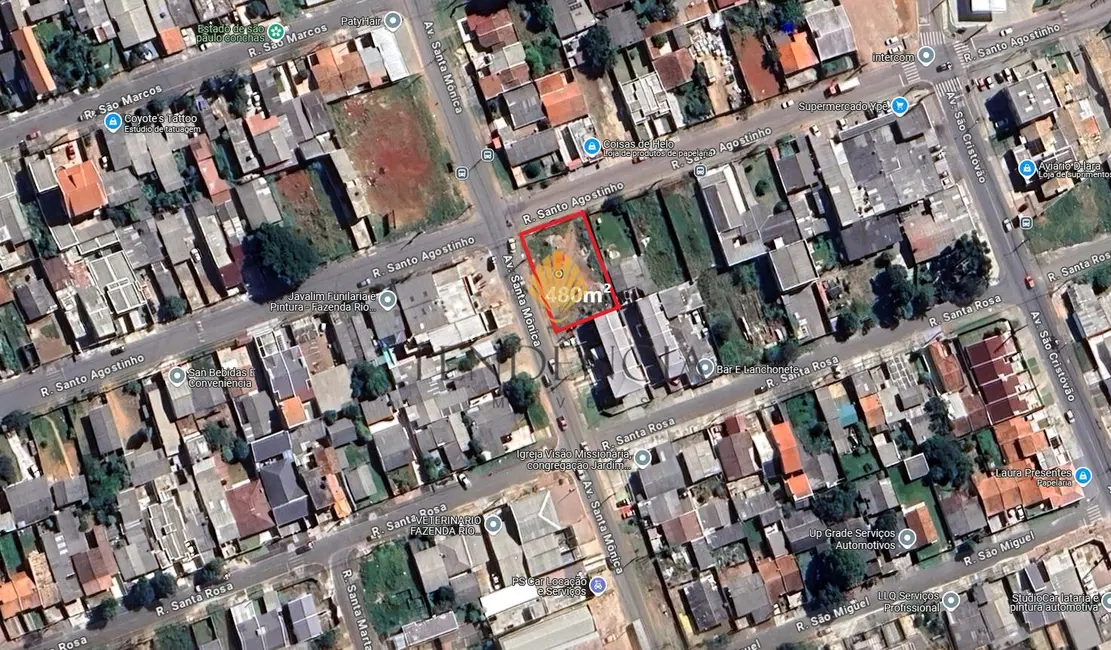 Foto 1 de Terreno / Lote à venda, 480m2 em Santa Terezinha, Fazenda Rio Grande - PR