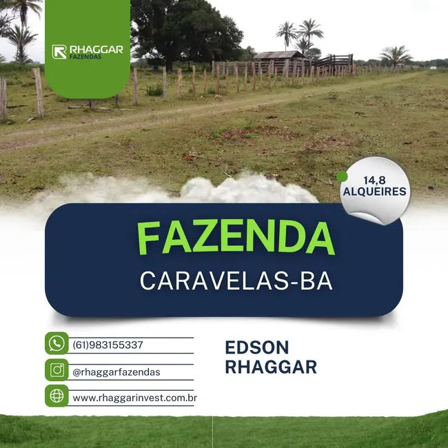 Foto 1 de Chácara à venda, 15m2 em Centro, Caravelas - BA
