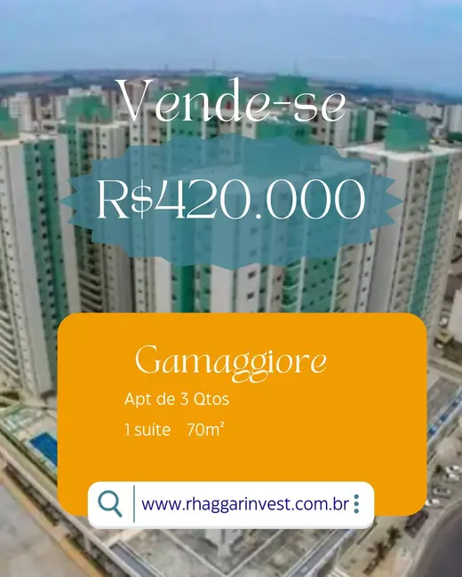 Foto 1 de Apartamento com 3 quartos à venda, 70m2 em Setor Industrial (Gama), Brasilia - DF