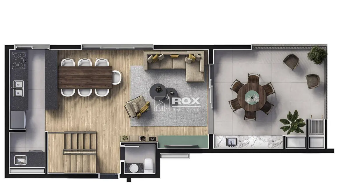 Apartamento com 2 quartos à venda, 181m2 em Portão, Curitiba - PR - imagem 3 Foto 3 de Apartamento com 2 quartos à venda, 181m2 em Portão, Curitiba - PR