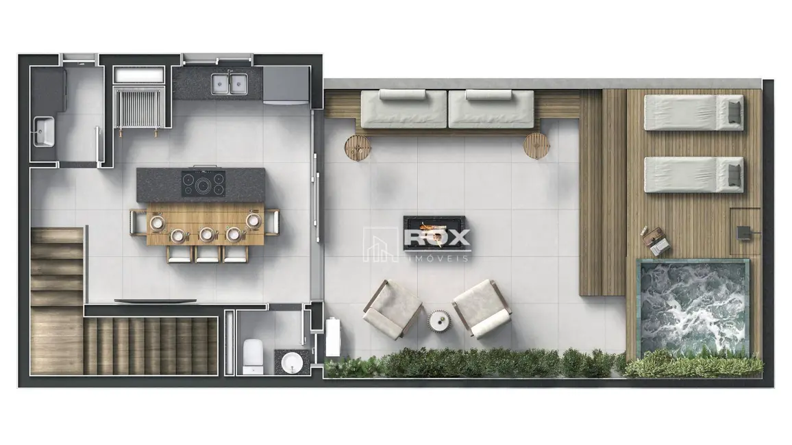 Apartamento com 3 quartos à venda, 105m2 em Juvevê, Curitiba - PR - imagem 5 Foto 5 de Apartamento com 3 quartos à venda, 105m2 em Juvevê, Curitiba - PR