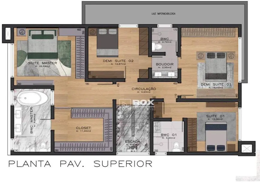 Foto 3 de Casa de Condomínio com 4 quartos à venda, 254m2 em Santa Felicidade, Curitiba - PR