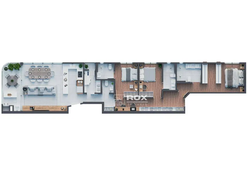 Foto 5 de Apartamento com 3 quartos à venda, 278m2 em Água Verde, Curitiba - PR