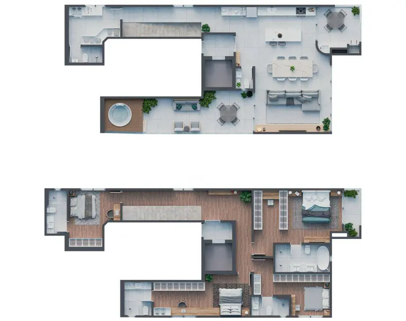 Foto 3 de Apartamento com 4 quartos à venda, 502m2 em Água Verde, Curitiba - PR