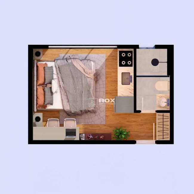 Foto 8 de Apartamento com 1 quarto à venda, 17m2 em Água Verde, Curitiba - PR