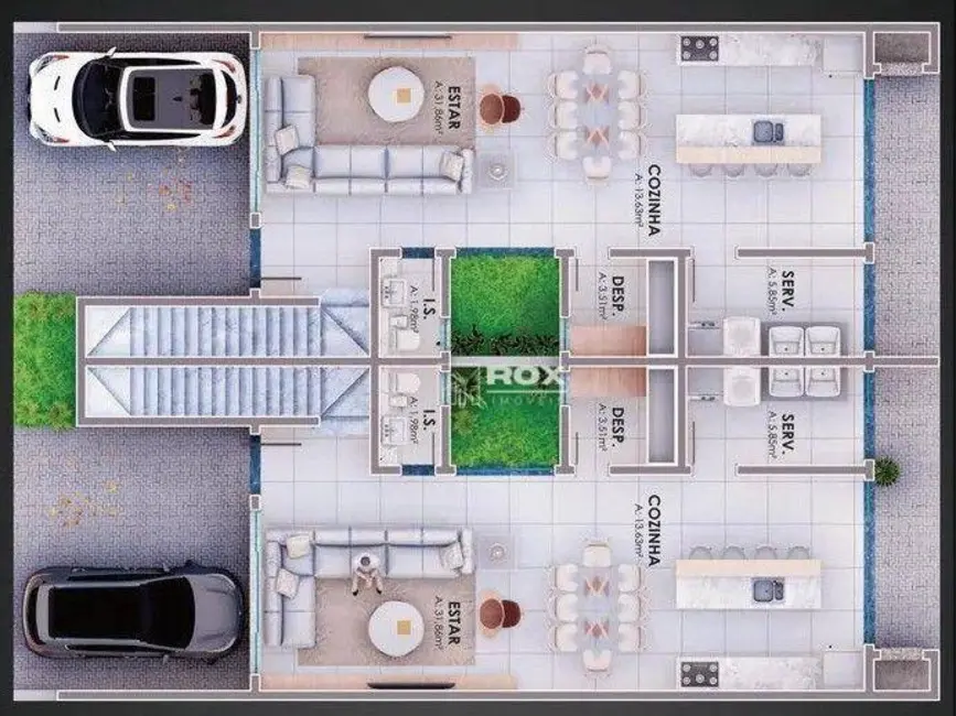 Sobrado com 3 quartos à venda, 230m2 em São Braz, Curitiba - PR - imagem 2 Foto 2 de Sobrado com 3 quartos à venda, 230m2 em São Braz, Curitiba - PR