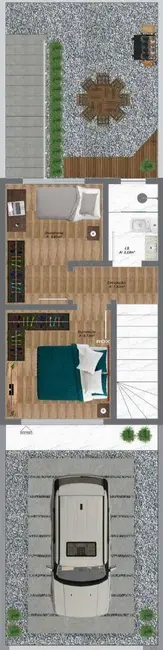 Foto 2 de Sobrado com 2 quartos à venda, 120m2 em Pinheirinho, Curitiba - PR