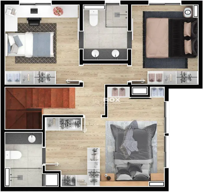 Apartamento com 3 quartos à venda, 147m2 em Boa Vista, Curitiba - PR - imagem 5 Foto 5 de Apartamento com 3 quartos à venda, 147m2 em Boa Vista, Curitiba - PR