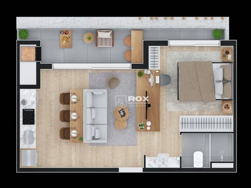 Foto 3 de Apartamento com 1 quarto à venda, 73m2 em Batel, Curitiba - PR