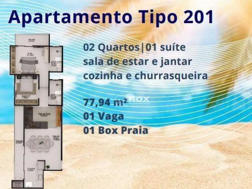 Foto 7 de Apartamento com 2 quartos à venda, 79m2 em Matinhos - PR