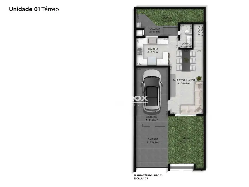 Sobrado com 3 quartos à venda, 159m2 em Portão, Curitiba - PR - imagem 5 Foto 5 de Sobrado com 3 quartos à venda, 159m2 em Portão, Curitiba - PR