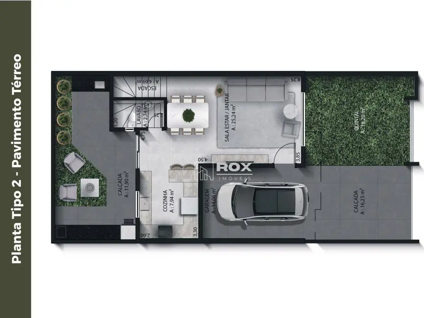 Foto 6 de Sobrado com 3 quartos à venda, 168m2 em Portão, Curitiba - PR