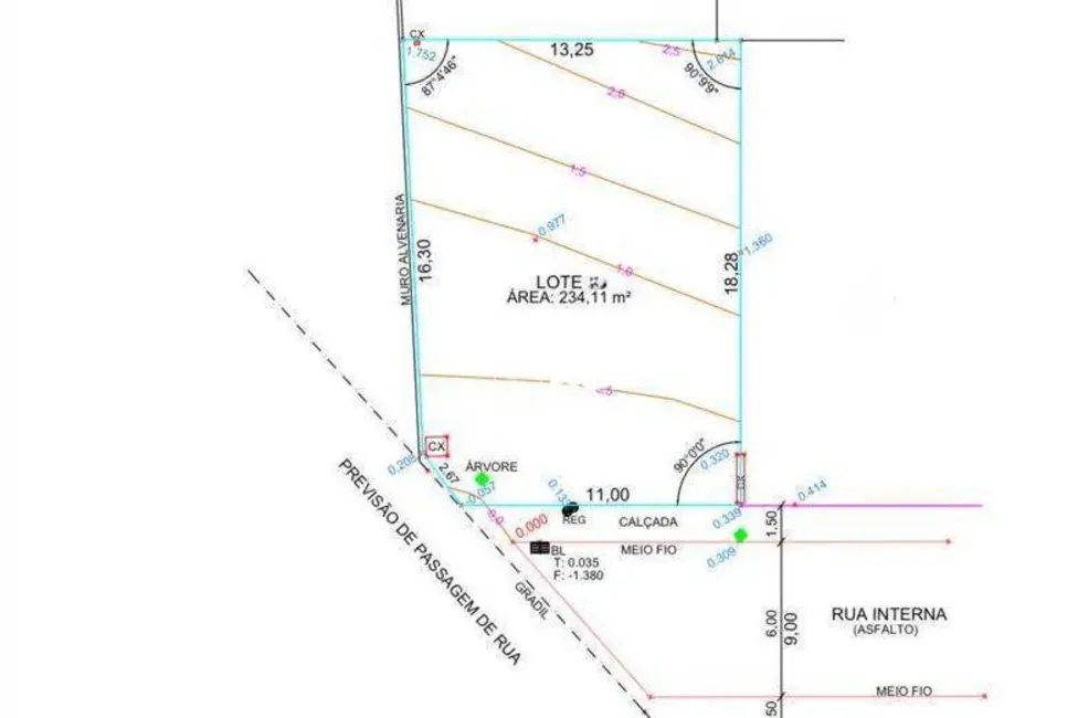 Foto 6 de Terreno / Lote à venda, 234m2 em Campo Comprido, Curitiba - PR