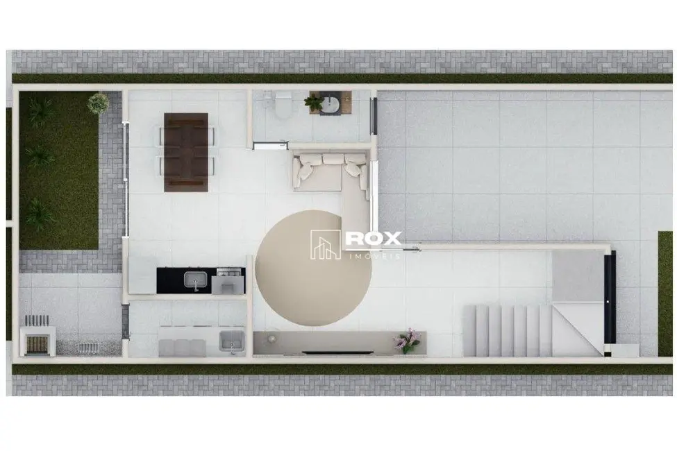 Foto 4 de Sobrado com 3 quartos à venda, 107m2 em Xaxim, Curitiba - PR