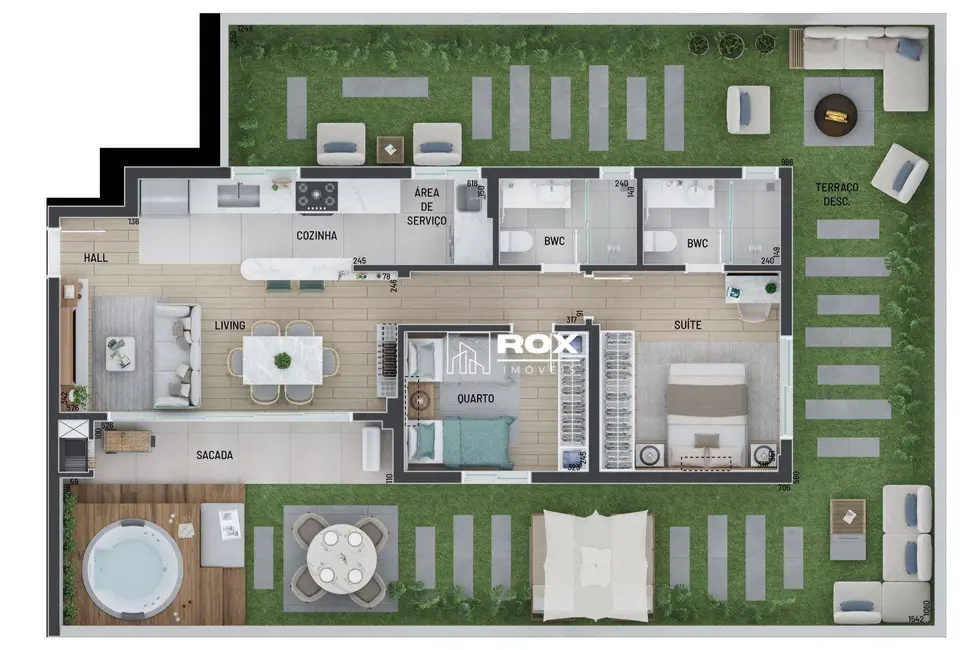 Foto 2 de Apartamento com 2 quartos à venda, 203m2 em Portão, Curitiba - PR