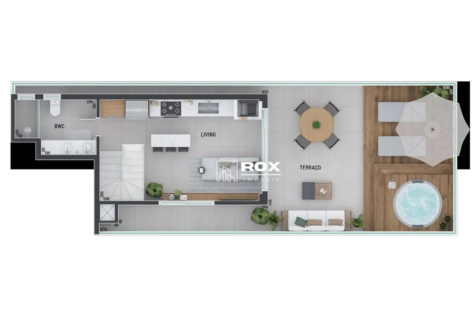 Foto 3 de Cobertura com 2 quartos à venda, 214m2 em Portão, Curitiba - PR