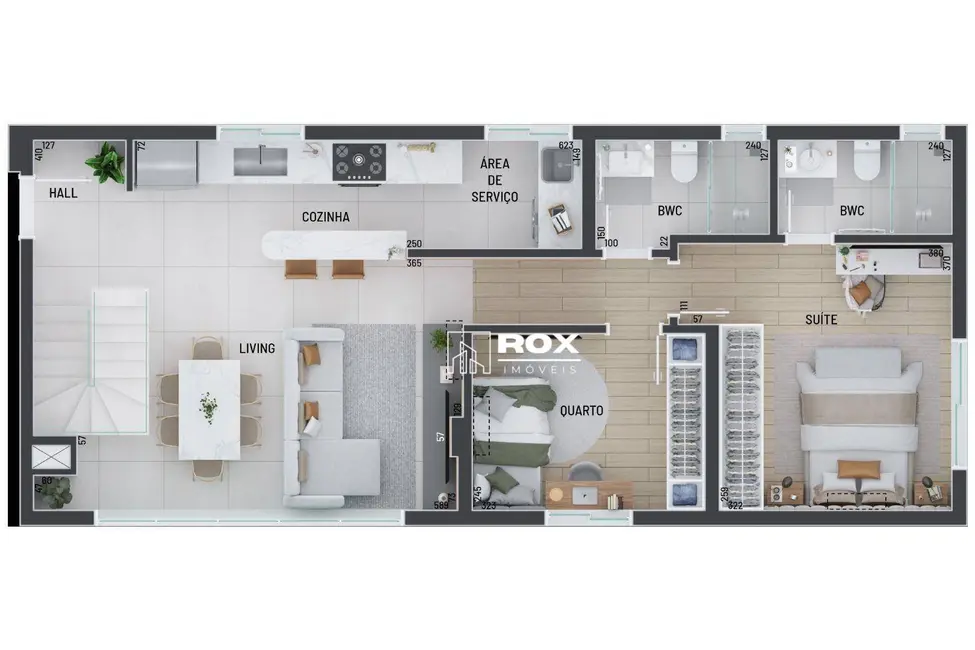 Foto 4 de Cobertura com 2 quartos à venda, 214m2 em Portão, Curitiba - PR