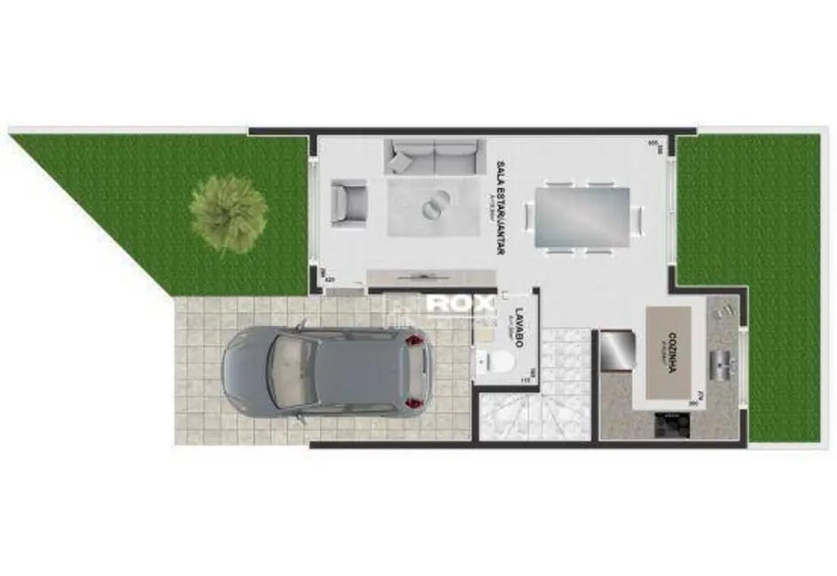 Sobrado com 3 quartos à venda, 114m2 em Uberaba, Curitiba - PR - imagem 4 Foto 4 de Sobrado com 3 quartos à venda, 114m2 em Uberaba, Curitiba - PR