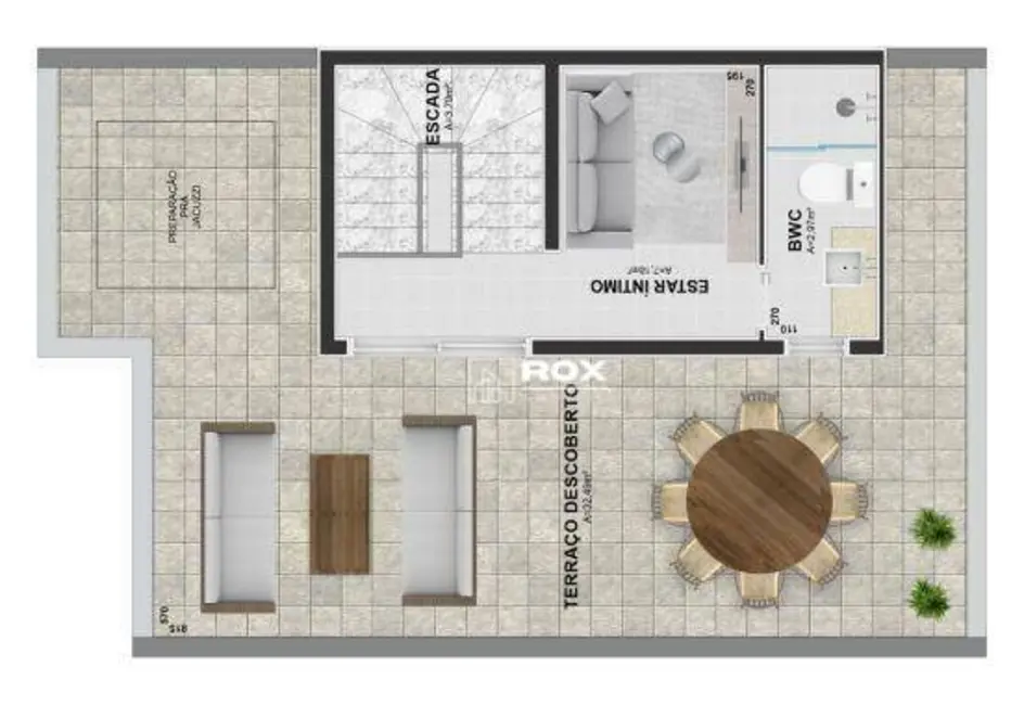 Sobrado com 3 quartos à venda, 114m2 em Uberaba, Curitiba - PR - imagem 6 Foto 6 de Sobrado com 3 quartos à venda, 114m2 em Uberaba, Curitiba - PR