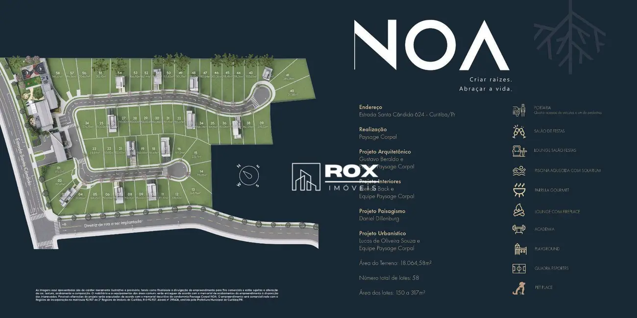 Foto 5 de Terreno / Lote à venda, 182m2 em Santa Cândida, Curitiba - PR