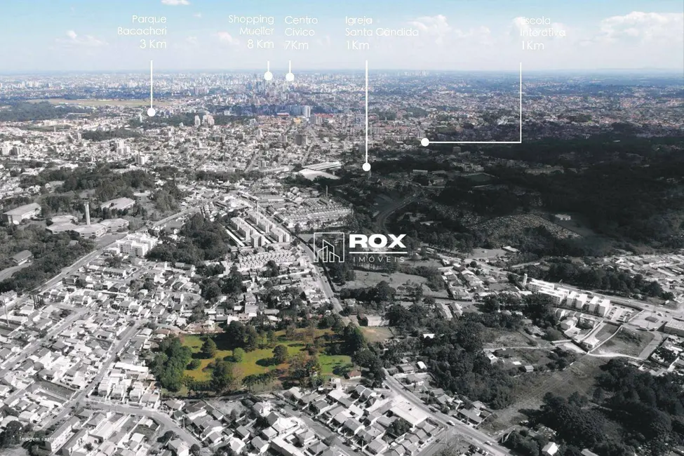 Foto 3 de Terreno / Lote à venda, 218m2 em Santa Cândida, Curitiba - PR