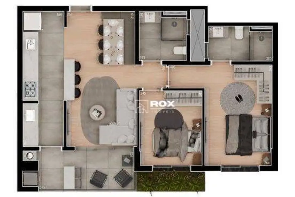 Foto 4 de Apartamento com 2 quartos à venda, 64m2 em Boa Vista, Curitiba - PR