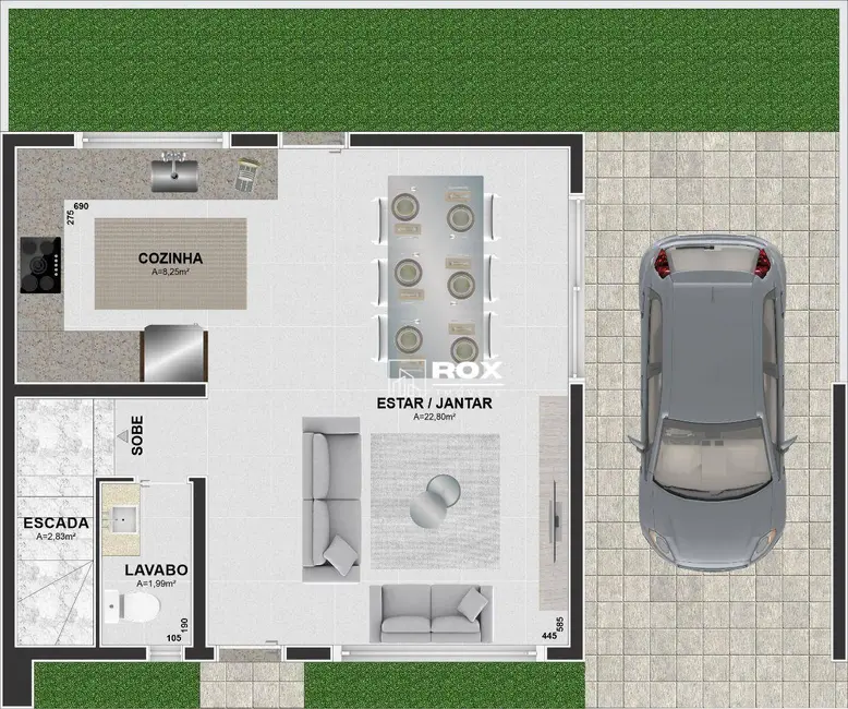 Foto 9 de Sobrado com 3 quartos à venda, 120m2 em Portão, Curitiba - PR