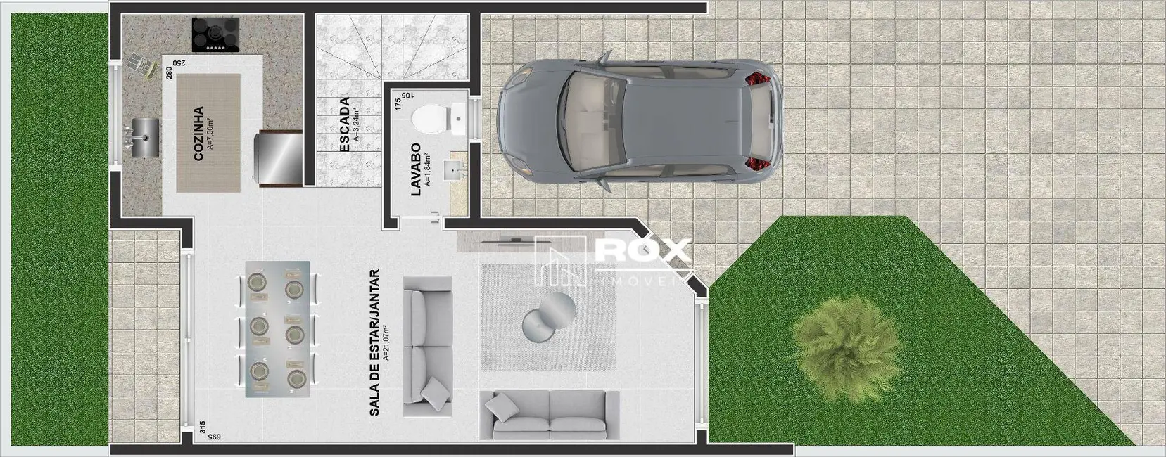 Sobrado com 3 quartos à venda, 120m2 em Uberaba, Curitiba - PR - imagem 8 Foto 8 de Sobrado com 3 quartos à venda, 120m2 em Uberaba, Curitiba - PR