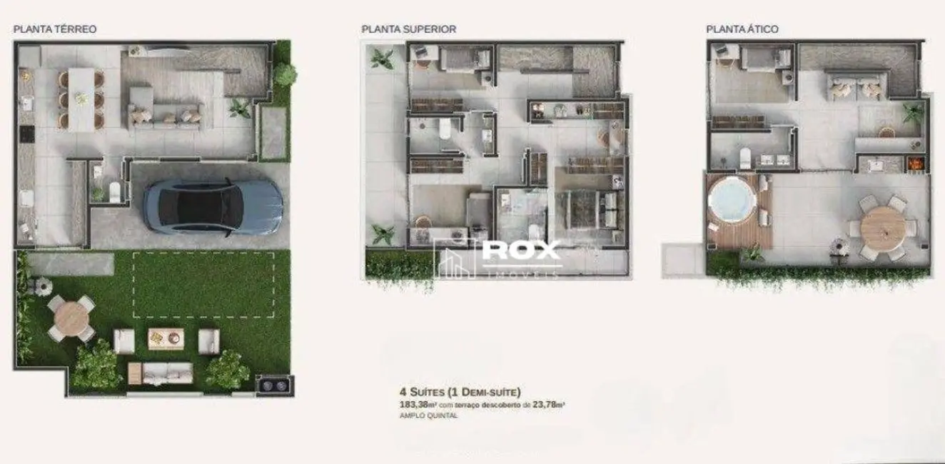 Casa de Condomínio com 4 quartos à venda, 114m2 em Campo Comprido, Curitiba - PR - imagem 9 Foto 9 de Casa de Condomínio com 4 quartos à venda, 114m2 em Campo Comprido, Curitiba - PR