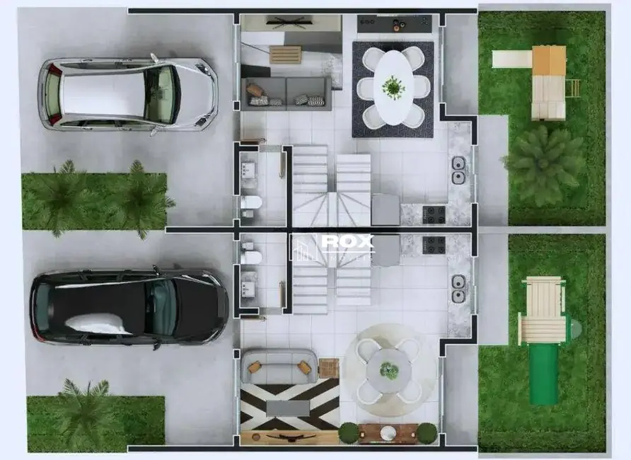 Sobrado com 3 quartos à venda, 83m2 em Umbará, Curitiba - PR - imagem 3 Foto 3 de Sobrado com 3 quartos à venda, 83m2 em Umbará, Curitiba - PR