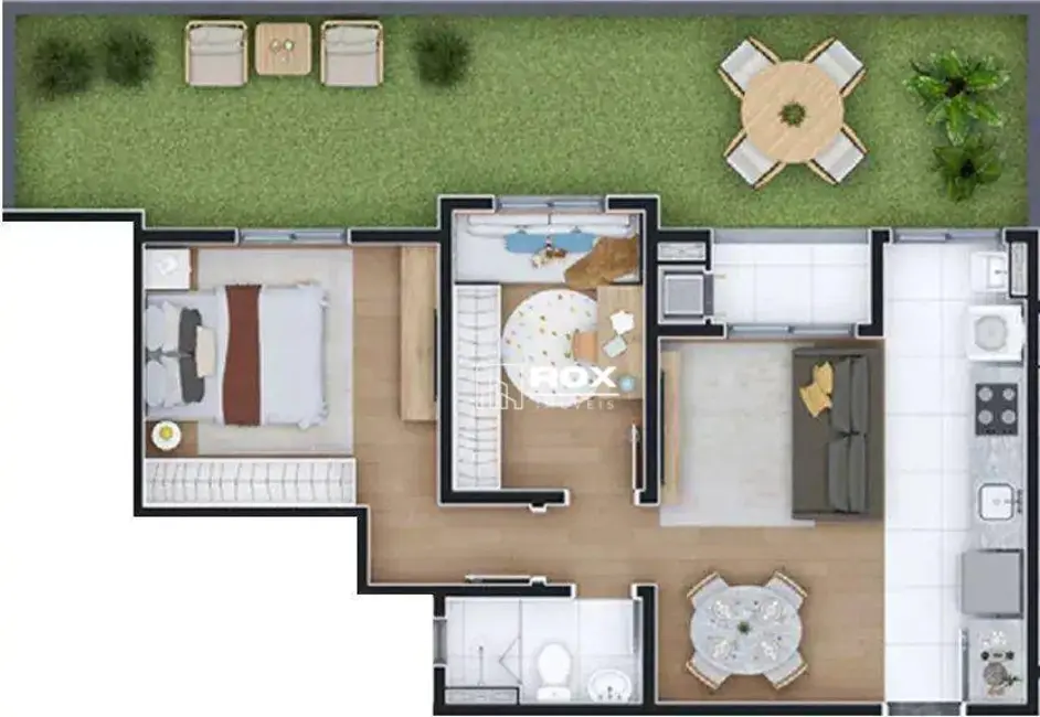 Foto 6 de Apartamento com 2 quartos à venda, 59m2 em Novo Mundo, Curitiba - PR