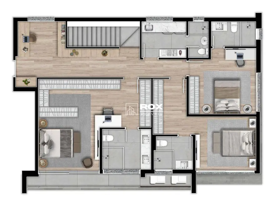 Cobertura com 3 quartos à venda, 260m2 em Bigorrilho, Curitiba - PR - imagem 2 Foto 2 de Cobertura com 3 quartos à venda, 260m2 em Bigorrilho, Curitiba - PR