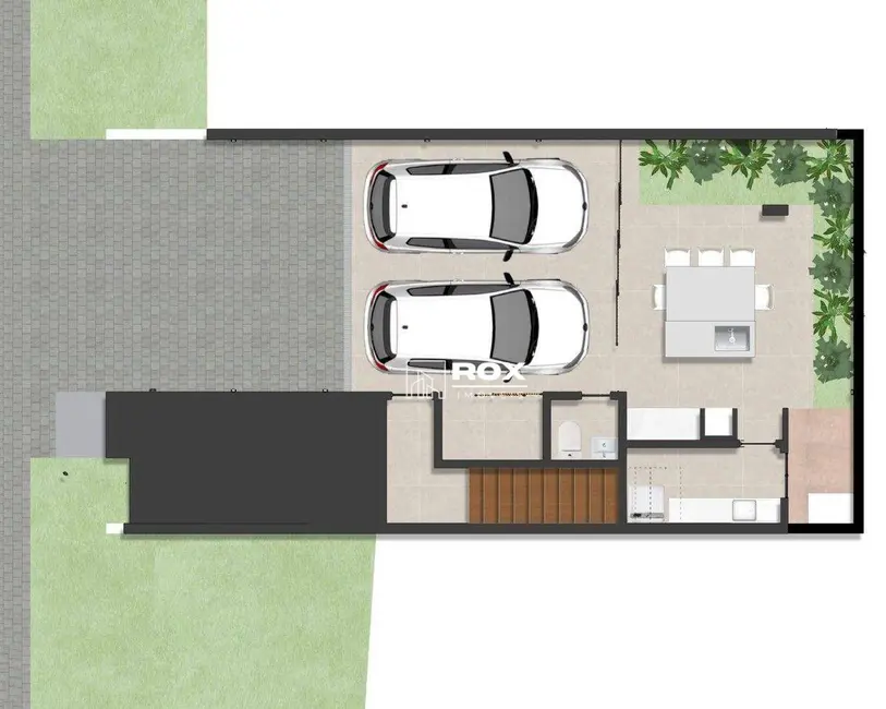 Foto 3 de Casa de Condomínio com 3 quartos à venda, 128m2 em Santa Cândida, Curitiba - PR