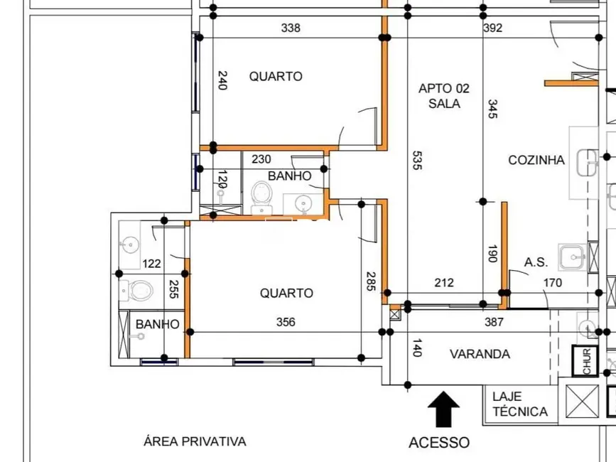 Foto 2 de Apartamento com 2 quartos à venda, 56m2 em Lindóia, Curitiba - PR