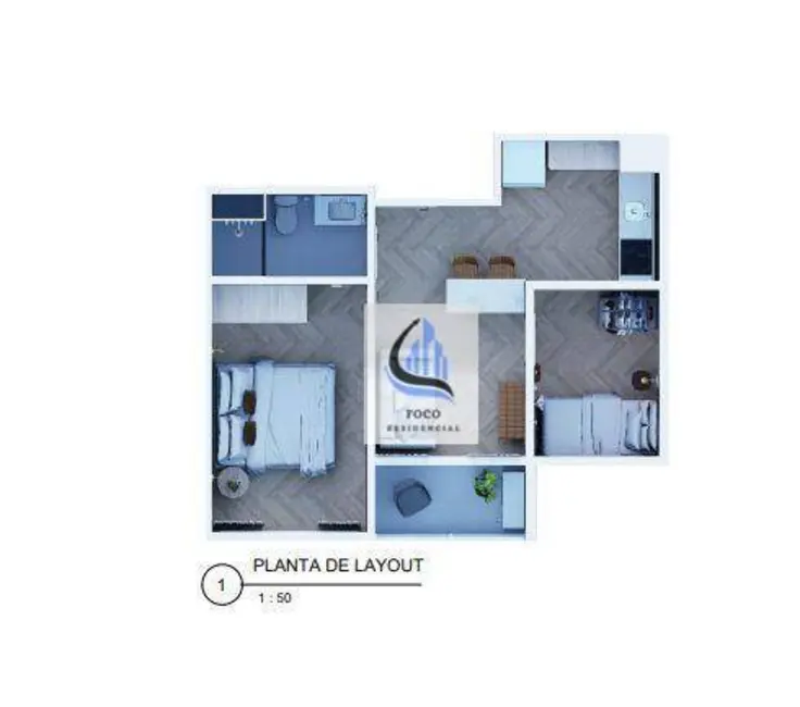 Apartamento com 2 quartos à venda, 43m2 em Campo Belo, São Paulo - SP - imagem 9 Foto 9 de Apartamento com 2 quartos à venda, 43m2 em Campo Belo, São Paulo - SP