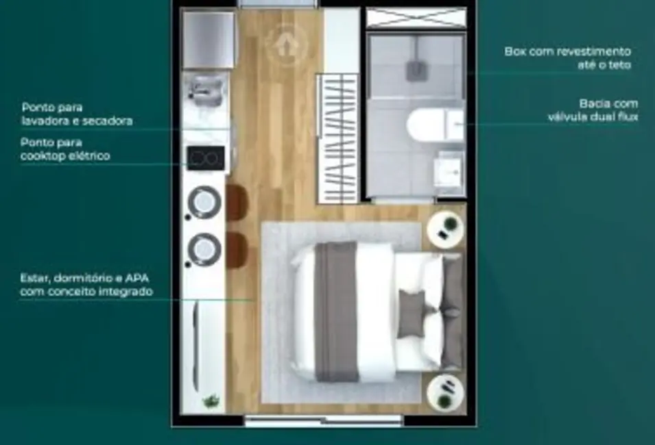 Foto 5 de Apartamento com 1 quarto à venda, 17m2 em Mooca, São Paulo - SP