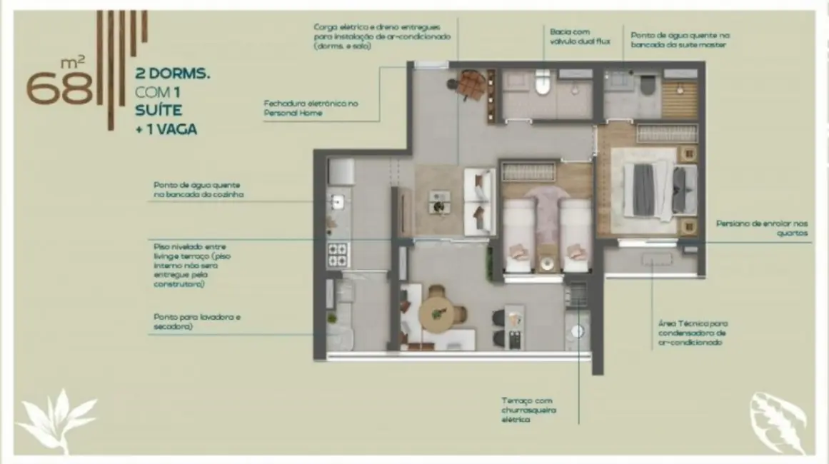 Foto 4 de Apartamento com 2 quartos à venda, 68m2 em Tatuapé, São Paulo - SP