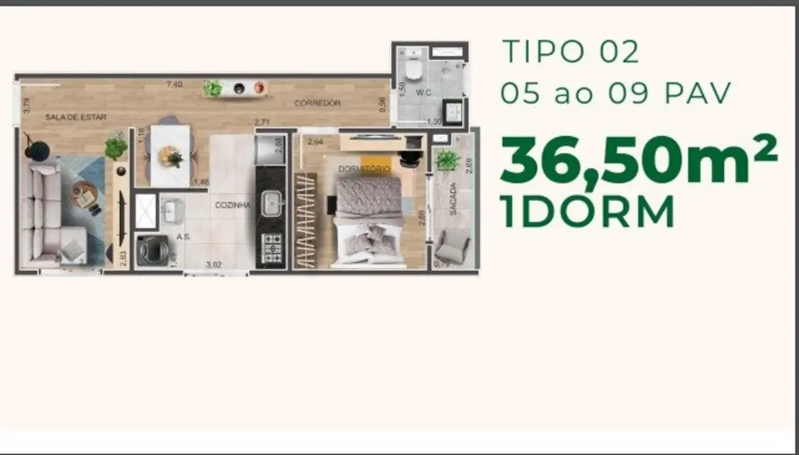 Foto 5 de Apartamento com 2 quartos à venda, 46m2 em Vila Matilde, São Paulo - SP
