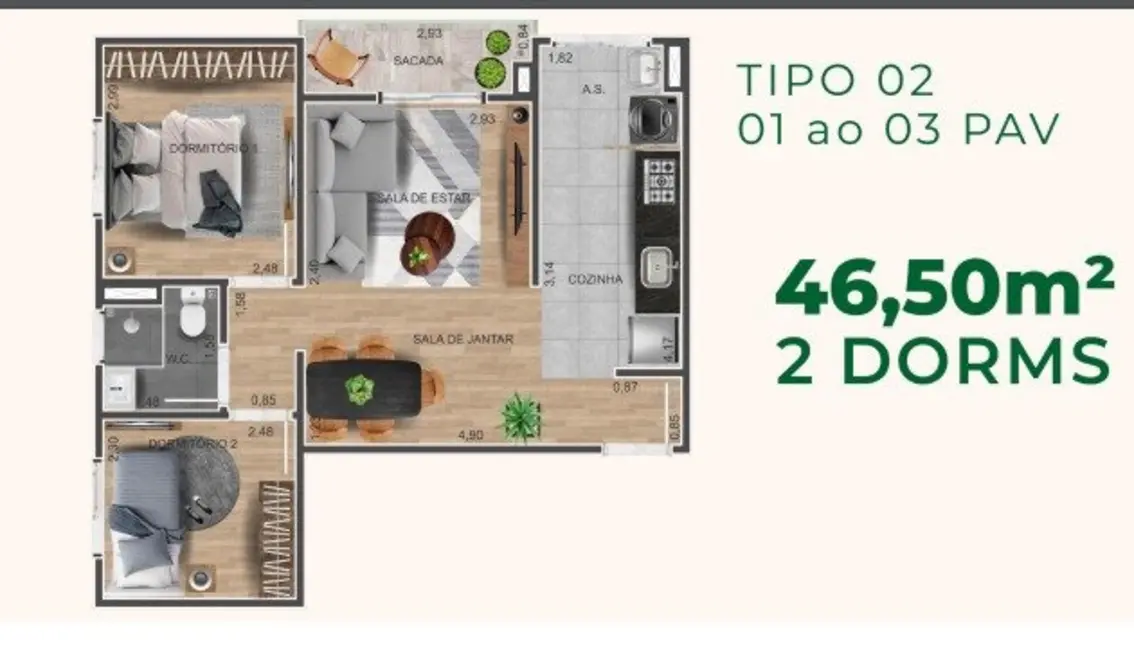 Foto 8 de Apartamento com 2 quartos à venda, 46m2 em Vila Matilde, São Paulo - SP