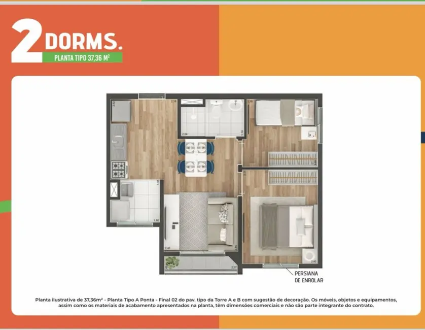 Foto 4 de Apartamento com 1 quarto à venda, 37m2 em Vila Ema, São Paulo - SP