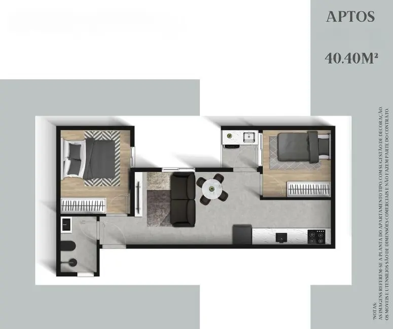 Apartamento com 1 quarto à venda, 34m2 em Vila Dalila, São Paulo - SP - imagem 5 Foto 5 de Apartamento com 1 quarto à venda, 34m2 em Vila Dalila, São Paulo - SP