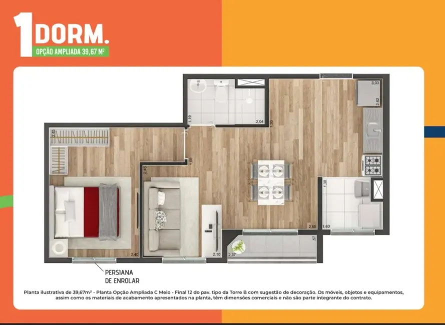 Foto 2 de Apartamento com 2 quartos à venda, 37m2 em Vila Ema, São Paulo - SP