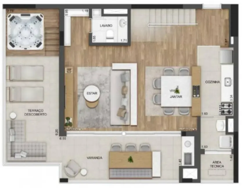 Foto 3 de Apartamento com 3 quartos à venda, 190m2 em Vila Yara, Osasco - SP