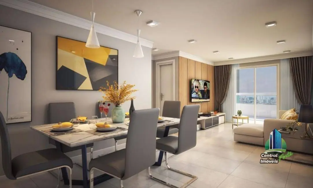 Foto 3 de Apartamento com 2 quartos à venda, 80m2 em Caiçara, Praia Grande - SP