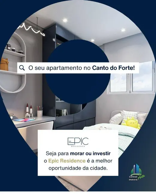 Apartamento com 2 quartos à venda, 104m2 em Canto do Forte, Praia Grande - SP - imagem 9 Foto 9 de Apartamento com 2 quartos à venda, 104m2 em Canto do Forte, Praia Grande - SP