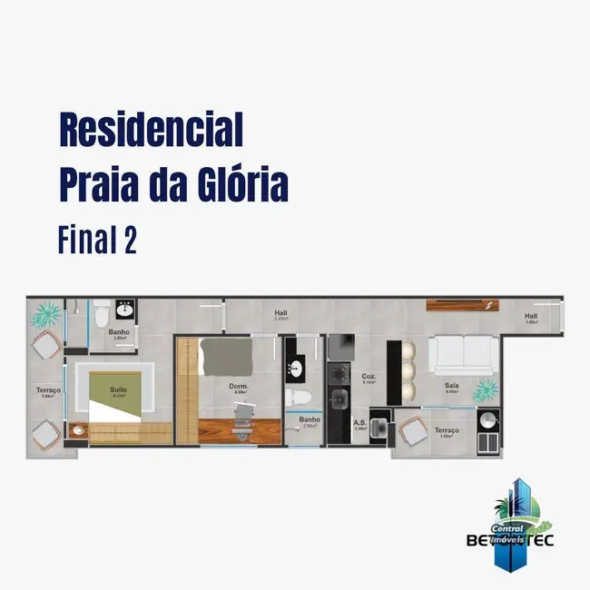 Foto 9 de Apartamento com 2 quartos à venda, 100m2 em Canto do Forte, Praia Grande - SP