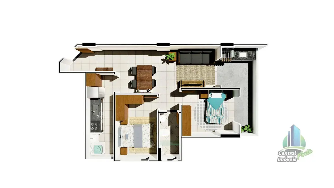 Foto 2 de Apartamento com 2 quartos à venda, 74m2 em Praia Grande - SP